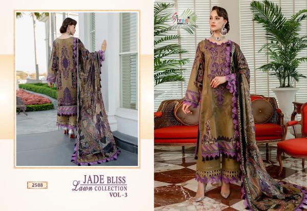 Shree Jade Bliss Lawn Collection vol 3 Cotton Designer  Dupatta Pakistani Suits